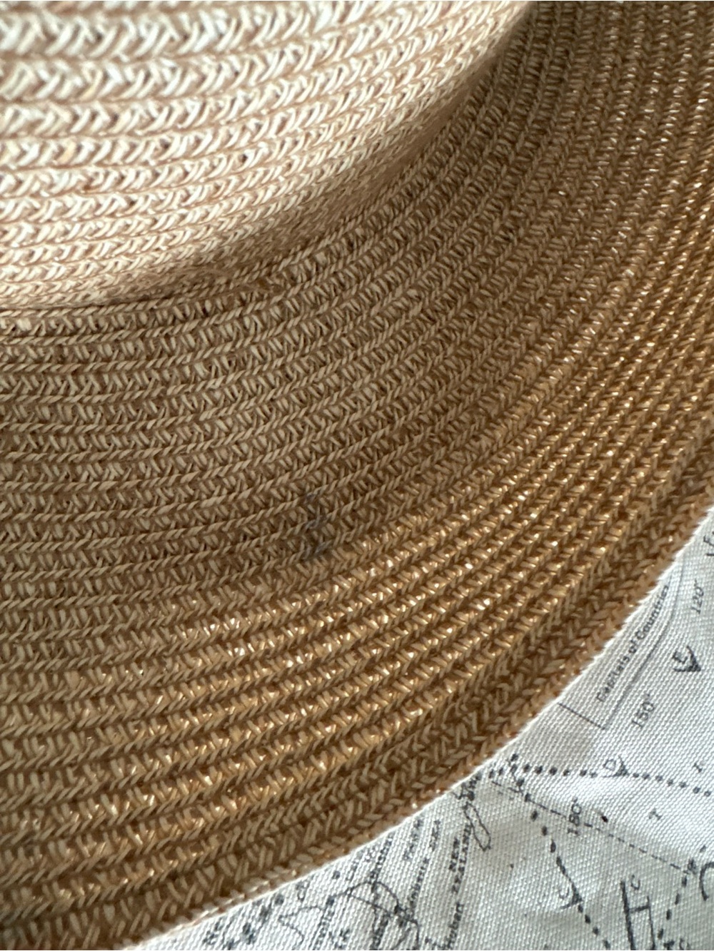 Talbots Natural Straw Wide-Brim Sun Hat - Picture 2 of 4
